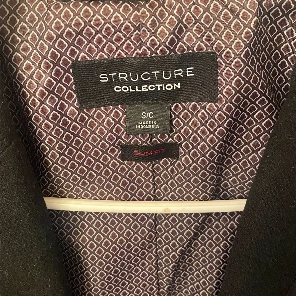 Structure Black Blazer with Purple Lining